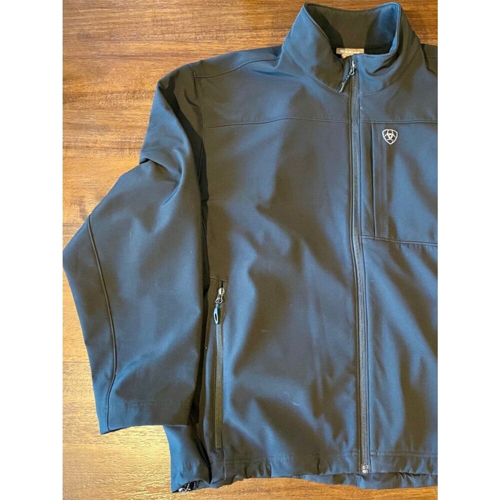 Ariat Men's Black Full-Zip Softshell Jacket – Size XXL